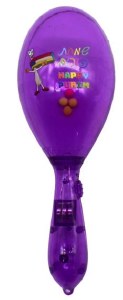 Picture of LED Purim Maracas Noise Maker Assorted Colors Single Piece 7"